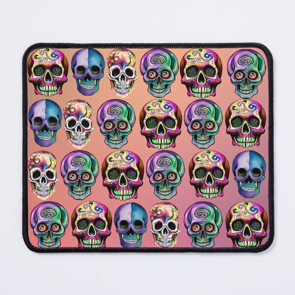 Item preview, COLORFUL  SKULL PATTERNS - ABSTRACT PINK designed and sold by DanaMire.