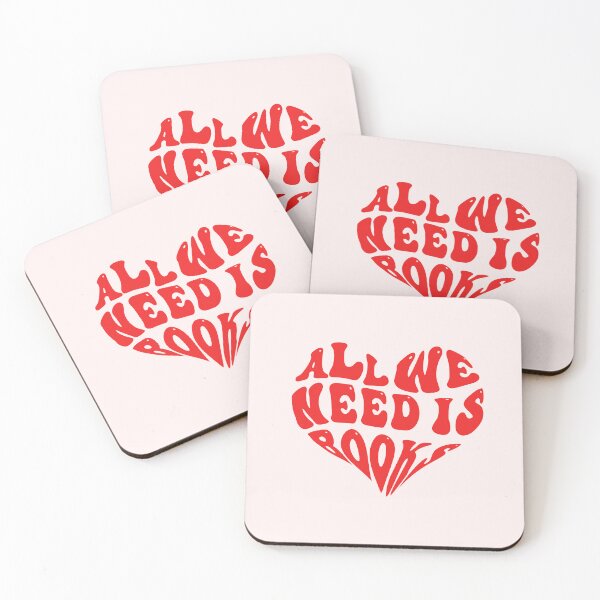 Item preview, ALL WE NEED IS BOOKS - VALENTINE'S DAY, BOOKNERDS, designed and sold by The Bookworm Store.