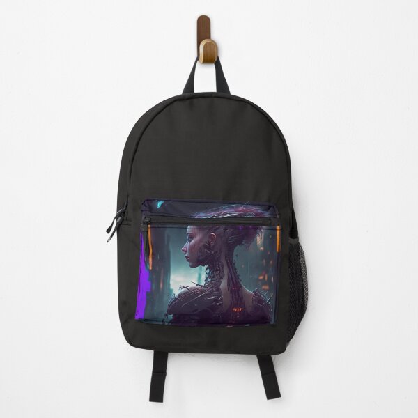 Item preview, Cyberpunk assasin girl future town neon light designed and sold by ARTeez⭐️⭐️⭐️⭐️⭐️.