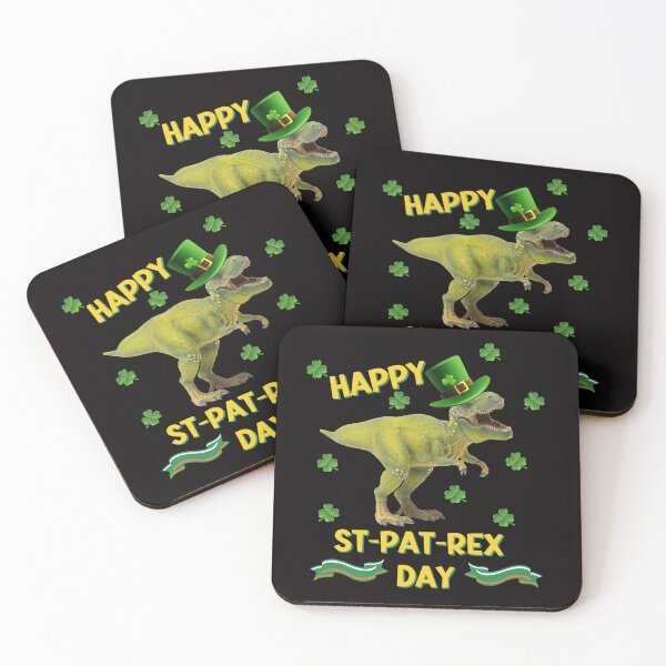 Item preview, Happy St. Pat-Rex Day, Funny Dinosaur St. Patrick's Day designed and sold by desireedickens.