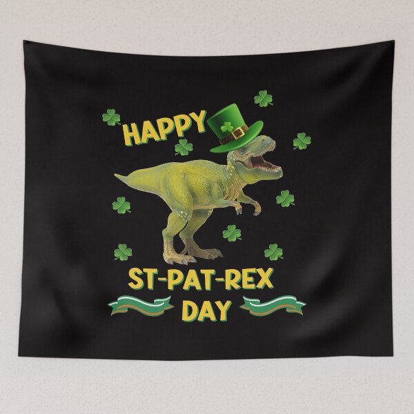Item preview, Happy St. Pat-Rex Day, Funny Dinosaur St. Patrick's Day designed and sold by desireedickens.