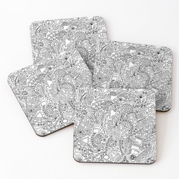 Item preview, Floral doodles designed and sold by Miques.