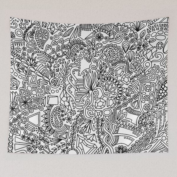 Item preview, Floral doodles designed and sold by Miques.