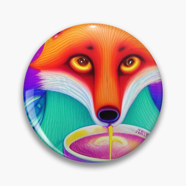 Item preview, Fox Drinking Coffee designed and sold by DrGin-and-Juice.