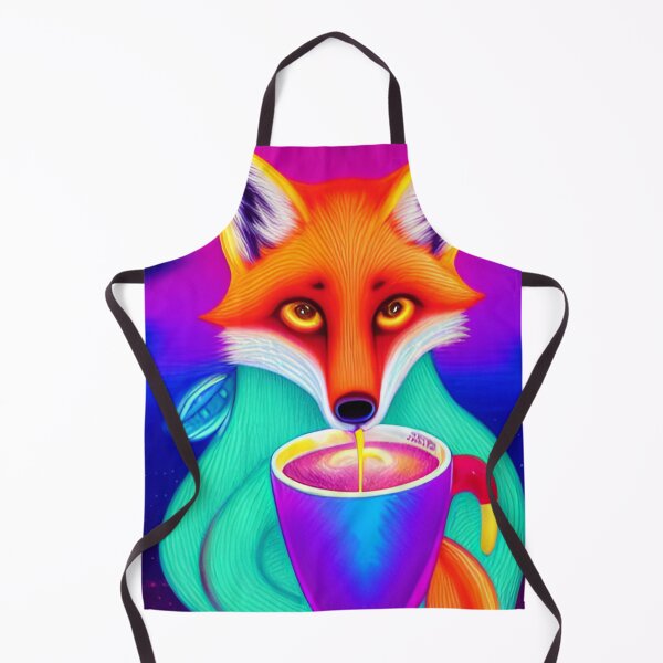 Item preview, Fox Drinking Coffee designed and sold by DrGin-and-Juice.
