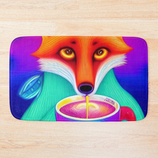Item preview, Fox Drinking Coffee designed and sold by DrGin-and-Juice.