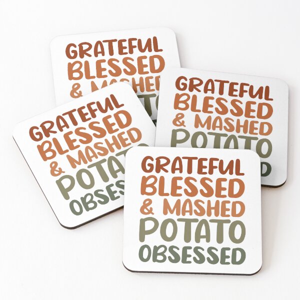 Item preview, Grateful Blessed and Mashed Potato Obsessed Men Women Thanksgiving Food designed and sold by KD Merch.