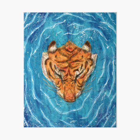 Tigress River Art Board Print