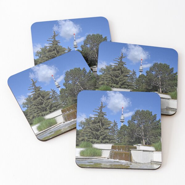Item preview, Tv tower  Donauturm and fountain in Donaupark Vienna designed and sold by goceris.