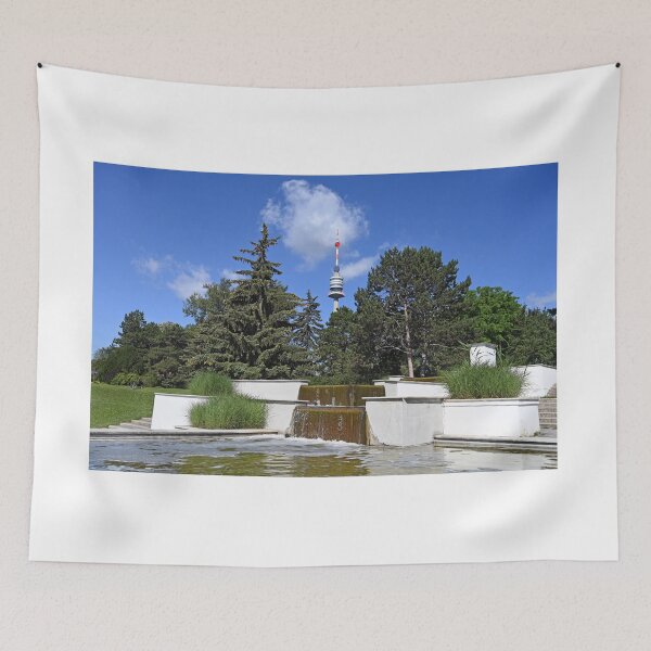Item preview, Tv tower  Donauturm and fountain in Donaupark Vienna designed and sold by goceris.