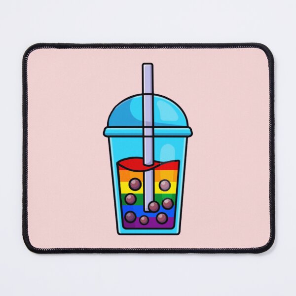 Item preview, Subtle Rainbow Pride Flag Boba Milk Tea designed and sold by everything4eva.