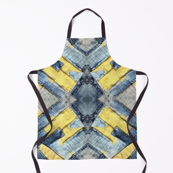 Item preview, Yellow Folded Acid Wash Stretch Denim designed and sold by weirdAffect.