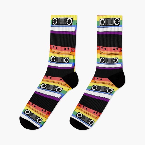 Artikelvorschau, Anpassbares Kassettenband mit Regenbogen-Pride-Flagge entworfen und verkauft von everything4eva.