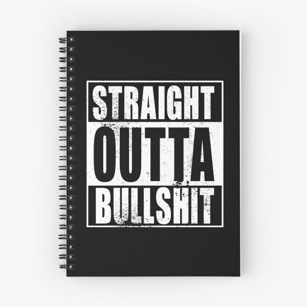 Item preview, Straight Outta Bullshit (white) designed and sold by SolidEarthArt.