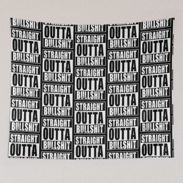 Item preview, Straight Outta Bullshit (white) designed and sold by SolidEarthArt.