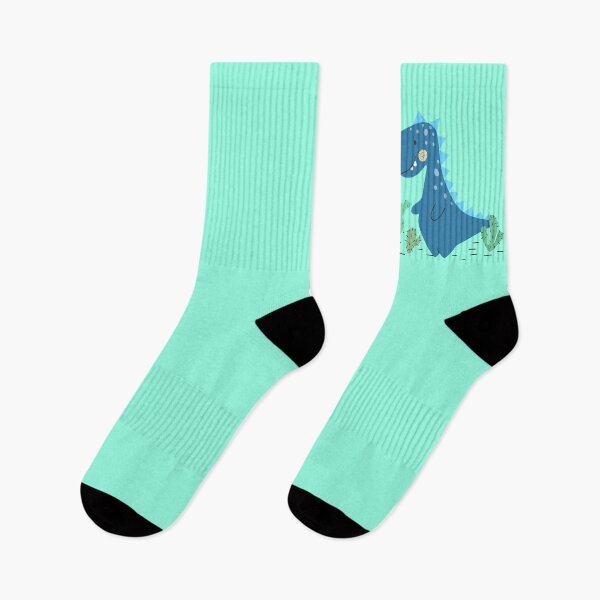 Item preview, Blue Dinosaur with Cactuses - Cute T-Rex designed and sold by KOTOdesign.