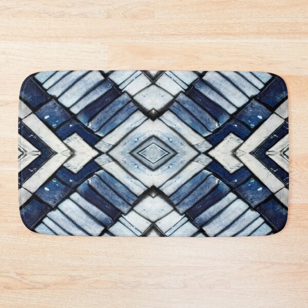 Item preview, Geometric Folded Acid Wash Stretch Denim designed and sold by weirdAffect.