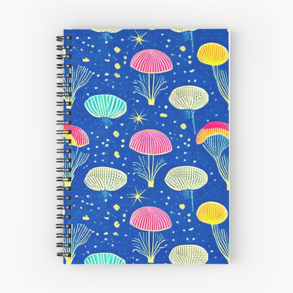 Item preview, Luminescent Rainbow Jellyfish On Navy Blue designed and sold by skolfid brows ⭐⭐⭐⭐⭐ (5.0).