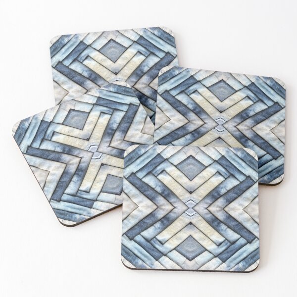 Item preview, Geometrically Folded Acid Wash Stretch Denim designed and sold by weirdAffect.