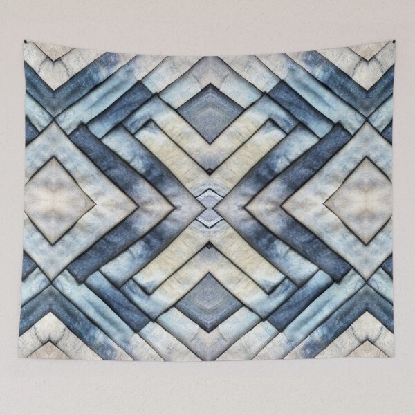 Item preview, Geometrically Folded Acid Wash Stretch Denim designed and sold by weirdAffect.