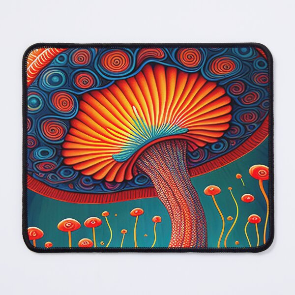 Item preview, Vibrant psychedelic mushroom painting designed and sold by RK - Shop.
