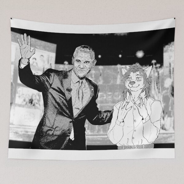 Item preview, me and obama :3 designed and sold by shovvy.