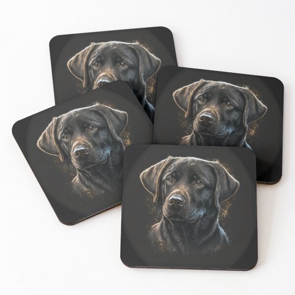 Item preview, Black Labrador on Black Backgound designed and sold by kansaikate.