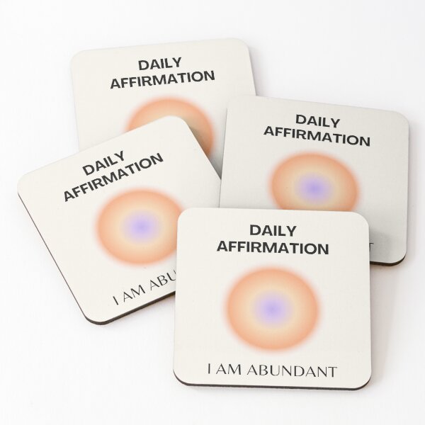 Aperçu de l'œuvre Affirmation quotidienne, Affirmation positive, Positif, Spirituel, Aura Gradient Art créée et vendue par Magic Love Art Print.