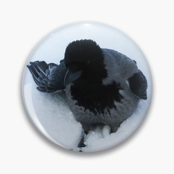 Item preview, Hooded Crow Walking in Deep Snow designed and sold by Taina Sohlman.