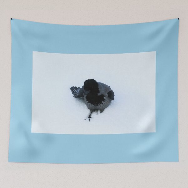 Item preview, Hooded Crow Walking in Deep Snow designed and sold by Taina Sohlman.