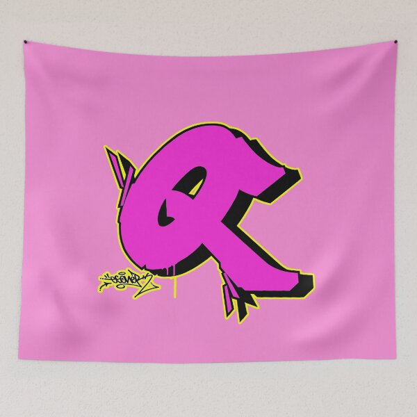 Item preview, PINK LETTER Q BY ESONE URBAN GRAFFITI STREET STYLE  designed and sold by GraffitiBomberZ.
