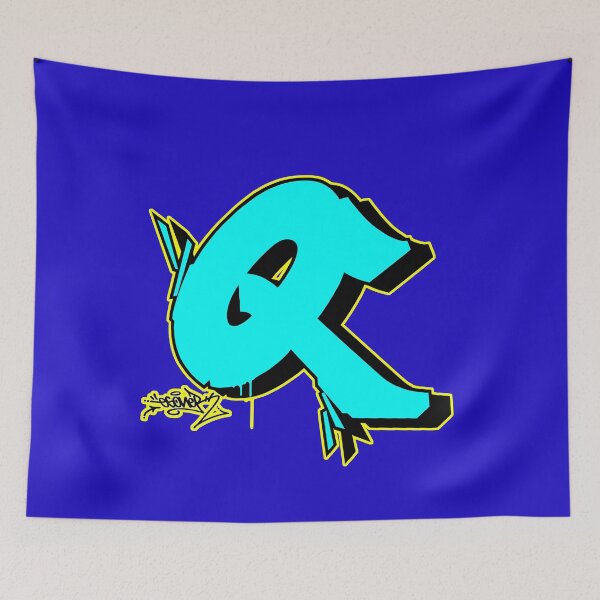 Item preview, BLUE LETTER Q BY ESONE URBAN GRAFFITI STREET STYLE  designed and sold by GraffitiBomberZ.