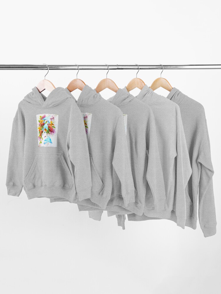 Alternate view of Hope Watercolor Painting Kids Pullover Hoodie