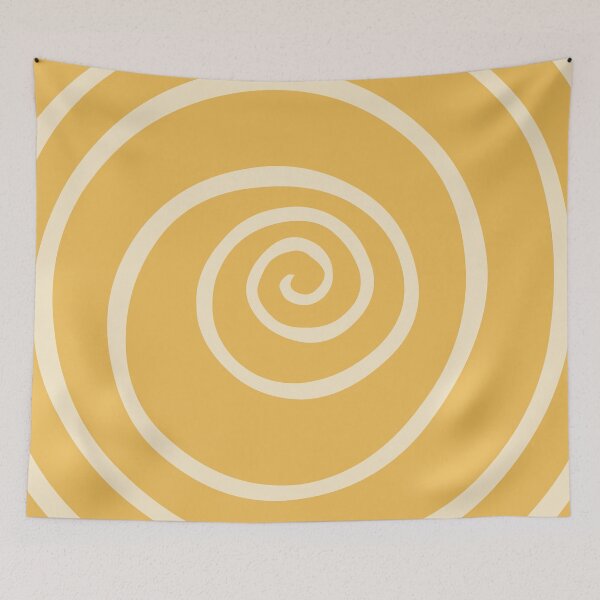 Item preview, Abstract yellow spiral shape designed and sold by BattaAnastasia.