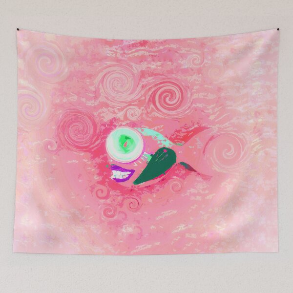 Item preview, Boho Fish Hippie Vibes Coastal Bohemian Style Art or Home Décor 2 of 2  designed and sold by Beachy.