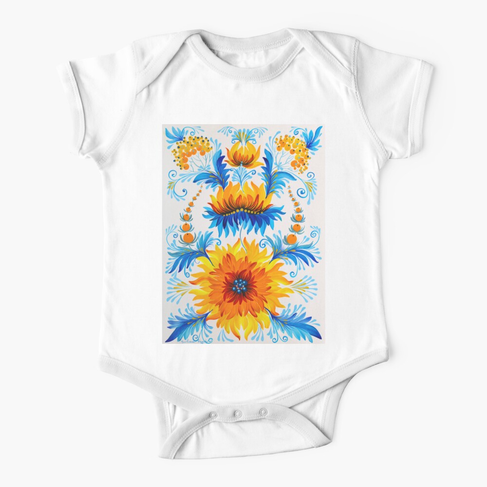 Rise to the Sun Watercolor Painting Baby One-Piece