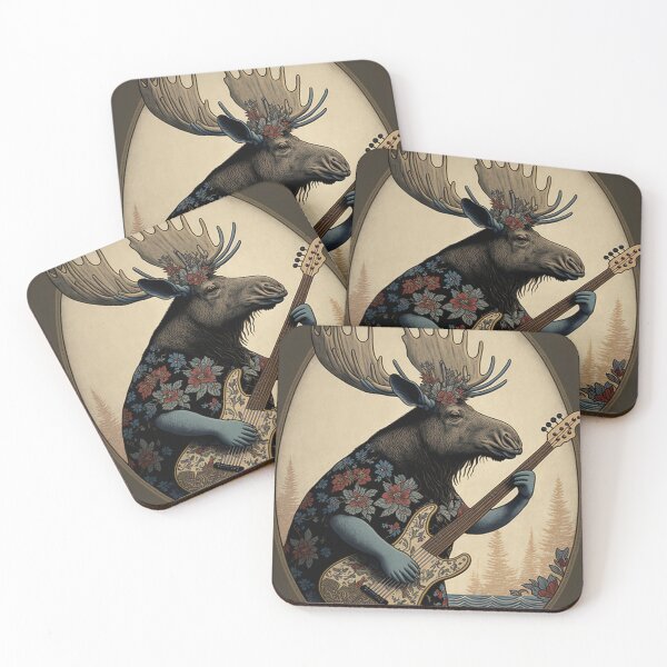 Item preview, Traditional Japanese Moose Guitarist designed and sold by Mono.fi Studios.