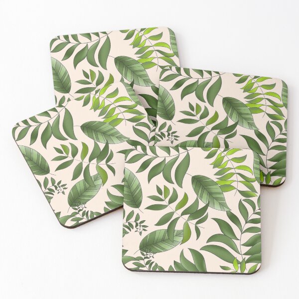 Item preview, Green Leaves Pattern designed and sold by ZedColors.
