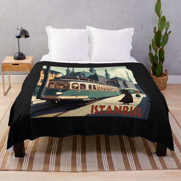 Item preview, Original art Vintage style Istanbul Travel Poster Print designed and sold by 3 CITIES.