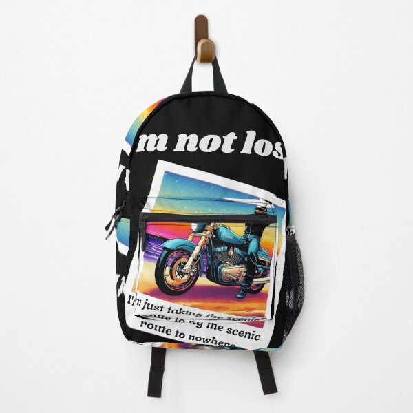 Item preview, Motorcycle - I'm not lost - I'm just taking the scenic route to nowhere designed and sold by ElLocoMus.