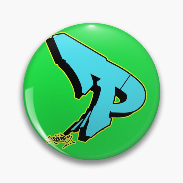 Item preview, BLUE LETTER P BY ESONE URBAN GRAFFITI STREET STYLE  designed and sold by GraffitiBomberZ.