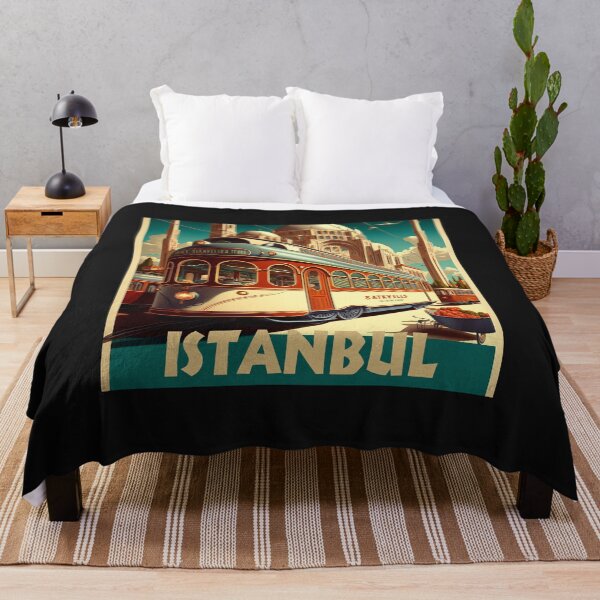 Item preview, Original art Vintage style Istanbul Travel Poster Print designed and sold by 3 CITIES.