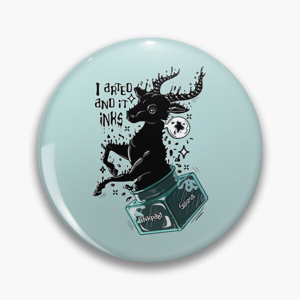 Item preview, Inkpala impala ink art pun designed and sold by SPIRIMAL.