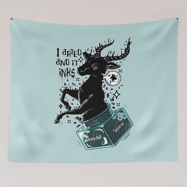 Item preview, Inkpala impala ink art pun designed and sold by SPIRIMAL.