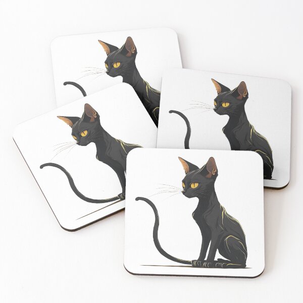 Item preview, Abyssinian Cat | Abyssinian Cat Breed | Abyssinian Cat Black Silhouette designed and sold by Broskan.