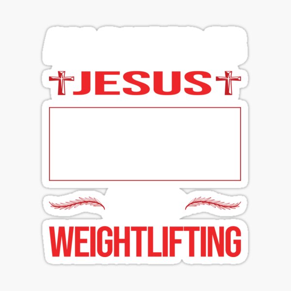 Funny Jesus Christian Weight Lifting by Hoornbeek, William