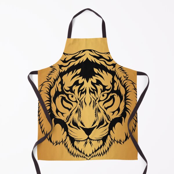 Item preview, Black tiger with orange background designed and sold by professorguru.