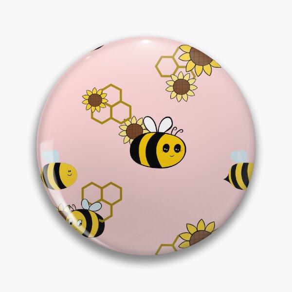Item preview, cute bees, flowers and honeycomb pattern for kids designed and sold by DesignsByMadiha.