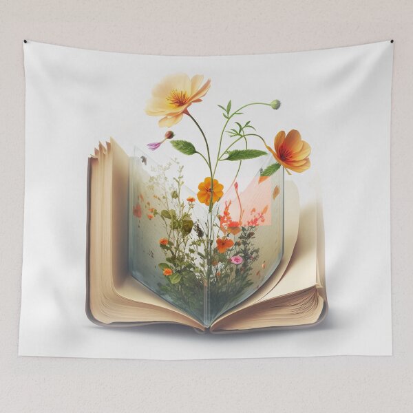 Item preview, flowers growing from book #1 designed and sold by toxicdz.