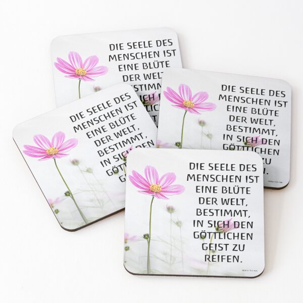 Item preview, The soul of man is a flower of the world - waldorf school rudolf steiner anthroposophy designed and sold by DOM-Shop.
